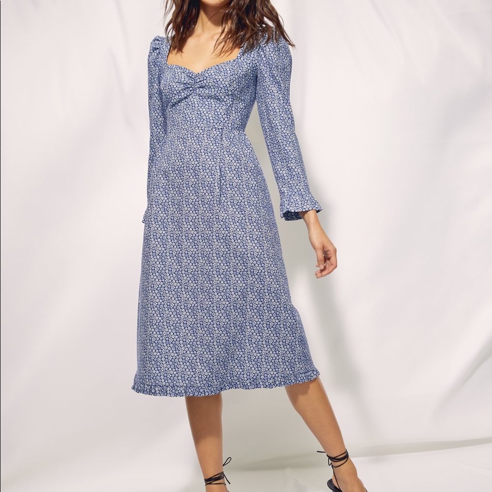 Aritzia Wilfred Polly Dress Giselle/Night Bird